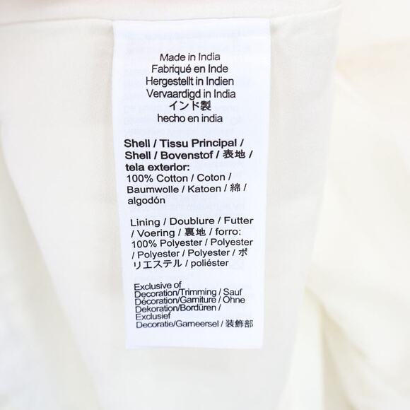 J.Crew Crewcuts Collection Floral Applique Midi Dress Sateen Cotton Ivory 7 NWT - Picture 7 of 7